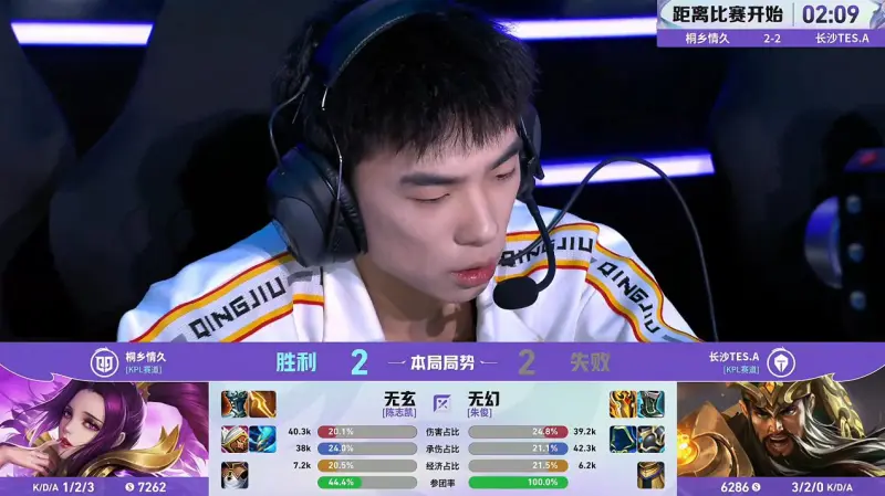 情久/TES第4局数据对比：深巅元刺伤害占比23.5%